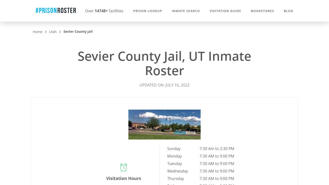 Sevier County Jail, UT Inmate Roster - Inmate Locator