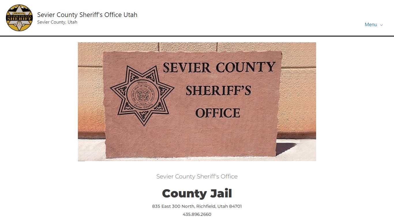 Jail – Sevier County Sheriff's Office Utah